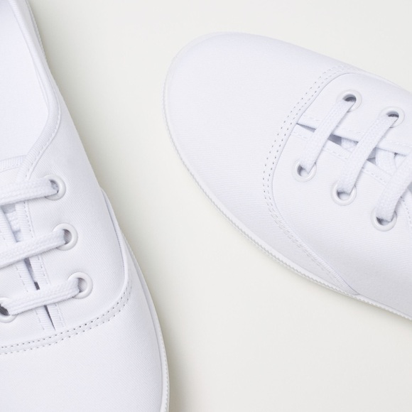 White Cotton Shoes - Picture 2 of 2